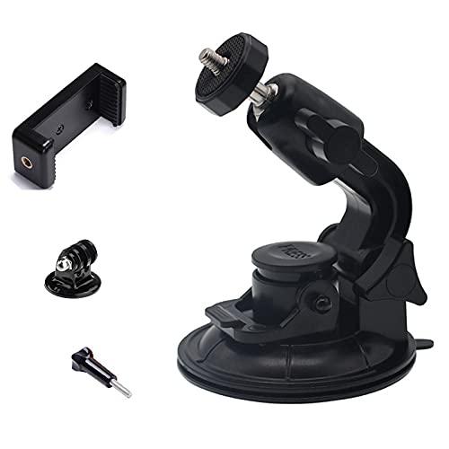 Yoogeer Support de fixation à ventouse pour caméra GoPro Sony DJI Osmo Action Camera DSLR Video Caméscope / iPhone 12 11 XR XS Pro Max X Samsung Huawei Xiaomi Cover
