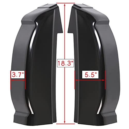 Ecotric Pair Cab Corners Compatible With 1999-2007 Chevy Silverado Gmc Sierra 4 Dr Crew Cab Lh & Rh #TOP1