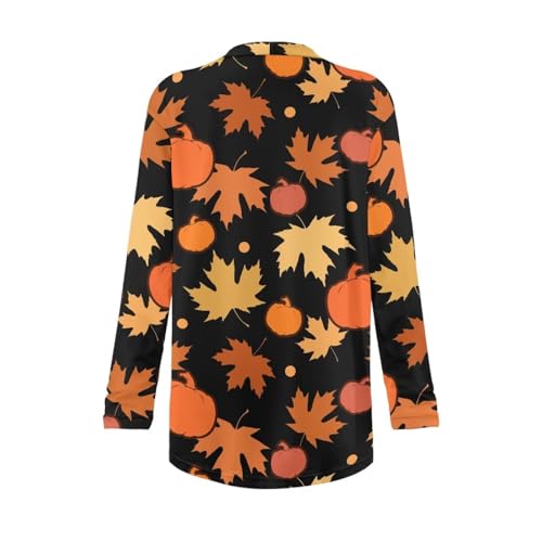 Image of Women's Lightweight Cardigans with Pockets Trendy Long Sleeve Open Front Cardigan Casual Tops Jackets Fall Oufits S-2XL