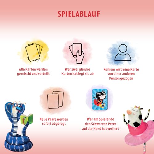 moses. Schwarzer Peter | Spiele-Klassiker | Für Kinder ab 4 Jahren, bunt