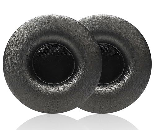Repuestos de almohadillas compatibles con auriculares AKG K67 | Almohadillas negras de cuero proteínico, de alta densidad y aislamiento acústico suave