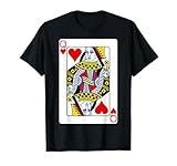 Playing Card Queen of Hearts T-Shirt Valentine's Day Costume