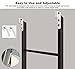 FAFACAI Metal RV Bunk Bed Ladder Replacement - 5 Steps, Adjustable Car Boat Loft Step Ladder, Space-Saving Twin Climb Ladders for Dorm, Library, Home