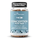 Conception Fertility Supplements for Women – Aids Ovulation, Hormonal Balance, & Regular Cycles – Prenatal Vitamin Support with Myo-Inositol, Folate, Folic Acid, Vitex – 60 Vegetarian Soft Capsules
