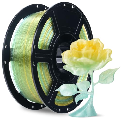 Flashforge PLA Crystal Rainbow 3D Printer Filament 1.75mm, 3D Printing Material, Spool-Dimensional Accuracy +/- 0.02mm F