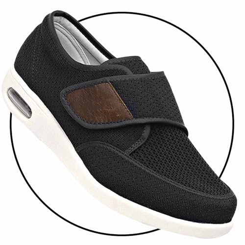 Men's Slip-On Loafers for Swollen Feet | Breathable Lightweight Casual Moccasin Sneakers | Comfortable Driving & House Shoes