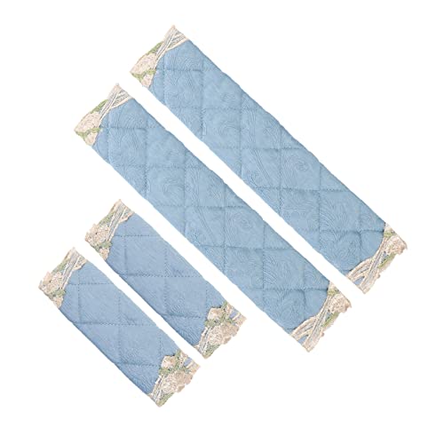 PENIKOKO 4 piezas Cubiertas para Tiradores de Frigorífico y Microondas con Diseño Floral Protectores Acolchados Antideslizantes para Manillas de Cocina Fáciles de Limpiar y Colocar Color