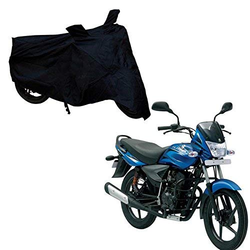 Adroitz AD-BBC-BLK-T1-S-PLTN-100 Bike Body Cover for Bajaj Platina 100 DTS-i (Black)