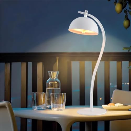 Image of NYRWANA Table Lamp for Study Room, Study Lamp, 3 Modes Touch Control LED Desk Lamp, Study Table Lamp, Lamp Light for Study, Diwali Gifts for Family & Friends, Desk Lamp - USB-C Rechargeable (White)