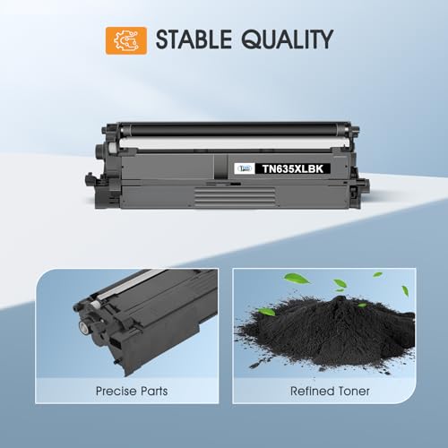 Image of TN635XL TN635 Black Toner Cartridge TN635XLBK for Brother MFC-L8930CDW | Compatible for Brother TN 635XLBK TN635BK TN-635XL HL-L8430CDW MFC-L8730CDW HL-L8570CDW MFC-L8970CDW HL-L8430CDWT Printer