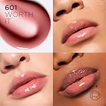 L'Oreal Paris Plump Ambition Hyaluron Lip Oil, 24 HR Lip Gloss with Hyaluronic Acid, Volumizing Formula with Glass-Like Shine, Worth It 601, 0.16 Fl Oz - Image 2