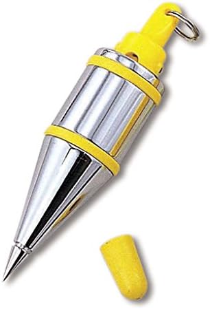 TAJIMA Plumb Bob - 14 oz (400g) Plumb-Rite with Quick-Stabilizing Cap & Embedded Bumpers - PQB-400