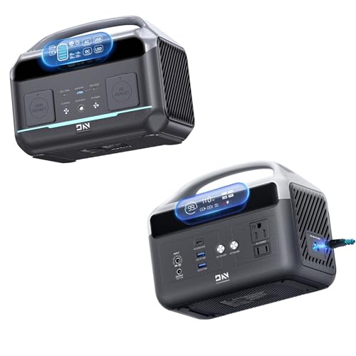 Fast Charging Portable Power Station300W&600W,179.2Wh & 299Wh LiFePO4 Battery,Fast Charging Solar Generator (Solar Optional) for Emergencies Home Outdoor Camping RV