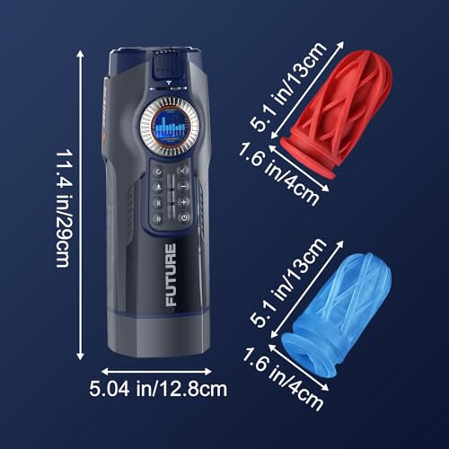 Leten 708 Thrusting Automatic Stroker Airbag Massage Hot Heating Electric Male Masturbator with 2 Silicone Sleeve Auto Stroking Sex Toy for Mens Penis Pleasure Voice Pocket Pussy for Men Device (A) - Image 3