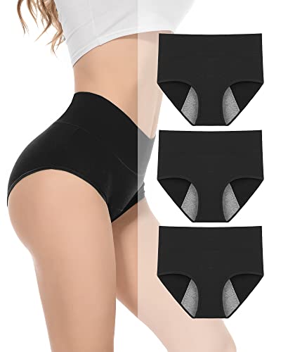 Benirap Perioden Unterwäsche Unterhosen Damen Stretch Baumwolle Hohe...