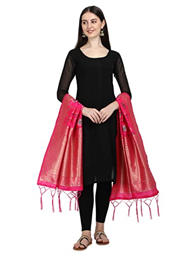Image of DEVANGI Women's Floral Silk Blend Dupatta