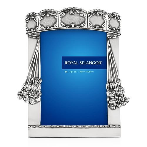 Royal Selangor Hand Finished Bunnies Day Out Collection Pewter Carousel Photo Frame (3R) Gift