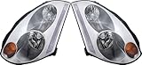 For Infiniti G35 Coupe Headlights Lamps Set 2003 2004 2005 HID Driver and Passenger Side