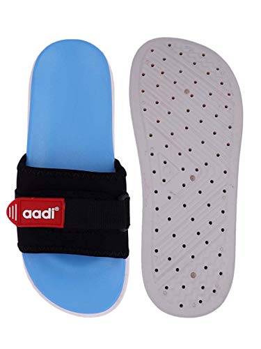 Image of AADI Men's Synthetic Leather Daily Use Casual Sliders /Flip Flop & Slippers