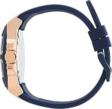Guess Rigor Iconic Blue Rose Gold-Tone