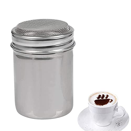 Chytaii Saupoudreur à Epices/Cacao/Farine/Sucre Boîte à Saupoudrer Pot de Condiment en Acier Inoxydable Cover