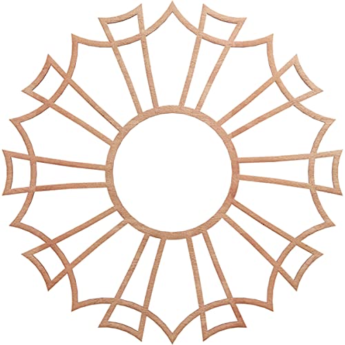 Image of Ekena Millwork 22 inchOD x 7 3 /4 inchID x 1 /4 inchT Augustus Wood Fretwork Pierced Ceiling Medallion, Cherry