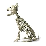 MAKEATREE Halloween Decoration Mini Skeleton Cat Kitten, Plastic Crouching Sitting Cat Bones for Pose Skeleton Prop Indoor Spooky Scene Haunted House Party Favors Décor