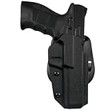 Maxtor Tactical OWB Paddle Holster Fits Sarsilmaz SAR9 Sport (Black, Right Handed) Outside The Waistband Carry Gun Holster Kydex American Made OWB with Paddle Attachment