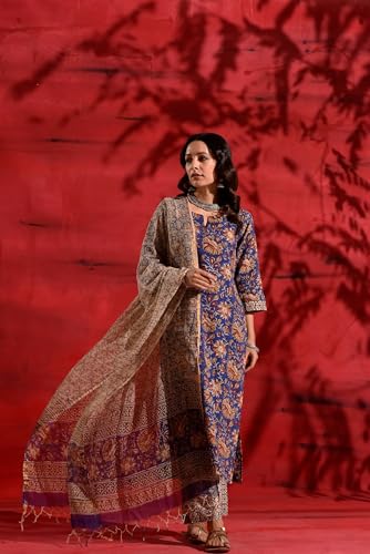 Image of Kalaanj Women Women Rayon Blend Kurta Set