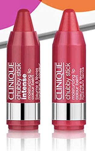 2-PC Clinique The Chubbettes Set Intense 'Mightiest Maraschino' 'Chunky Cherry' 0.03 oz/1g Each