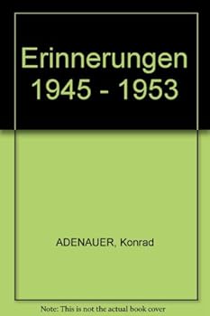 Hardcover Erinnerungen. 1945-1953. [German] Book