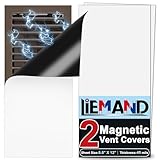 Powerful Magnetic Vent Covers,5.5 'X 12'Register Vent Cover for Home and RV, HVAC Iron Registers，Strong and Well-Fitting Floor Vent Covers/Air Vent Covers/Ceiling Vent Covers,2Pack