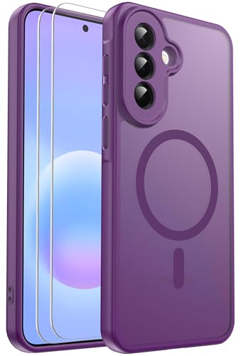 Coque Samsung Galaxy A57 magnétique antichoc avec protection caméra et 2 films d'écran translucides