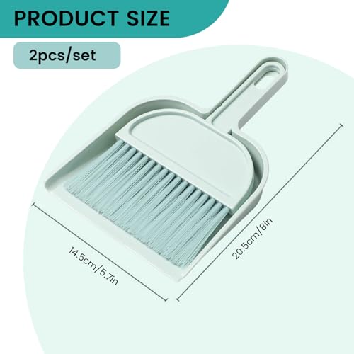 Lawnrden Kleiner Besen und Staubpan Set tragbarer Mini -Handbesen und Dustpan Combo für Home Tisch Keyboard Sofa Küche |. Bürstenset – Bild 3