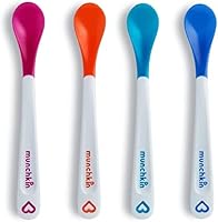 Munchkin White Infant Safety Spoons, Multicoloured, Pack of 4