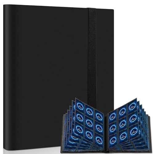 Mlikero Sammelalbum Karten, 360 Seitentaschen groß Sammelkarten...