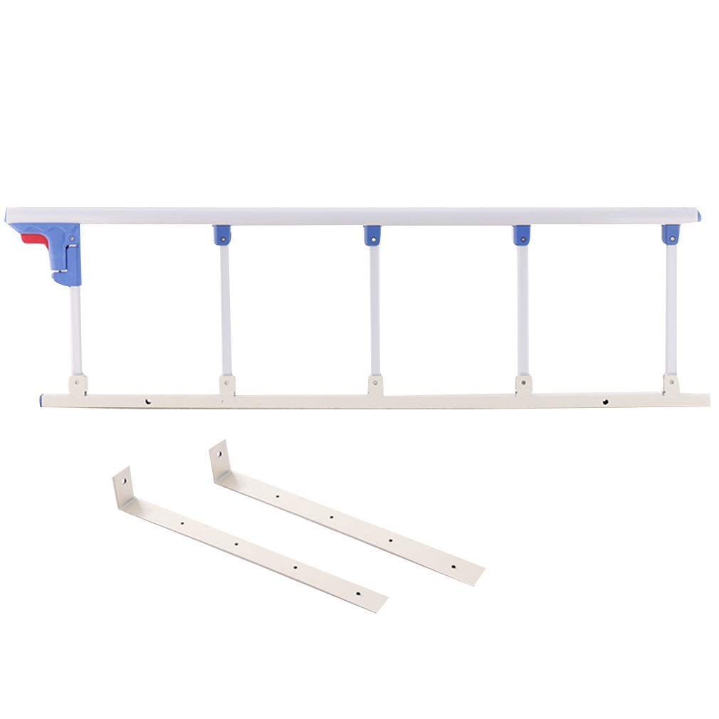 Barandilla De Cama Plegable para Ancianos Y Personas Mayores, Adultos, Niños Protector De Seguridad Protector Barra De Hospital Parachoques Blanco (Color: Longitud 120 CM)