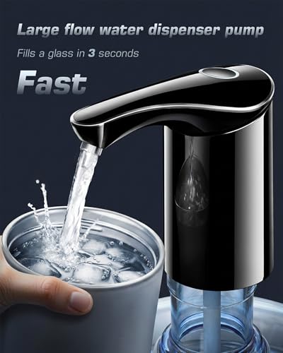 Image of Rechargeable Water Dispenser Pump for 5 Gallon Bottle - Silent, Large Flow