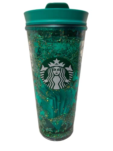 Set 3 Bicchieri Riutilizzabili Starbucks Venti (680ml) - In Plastica Dura, Con Coperchio E Cannuccia Verde, Per Bevande Fredde