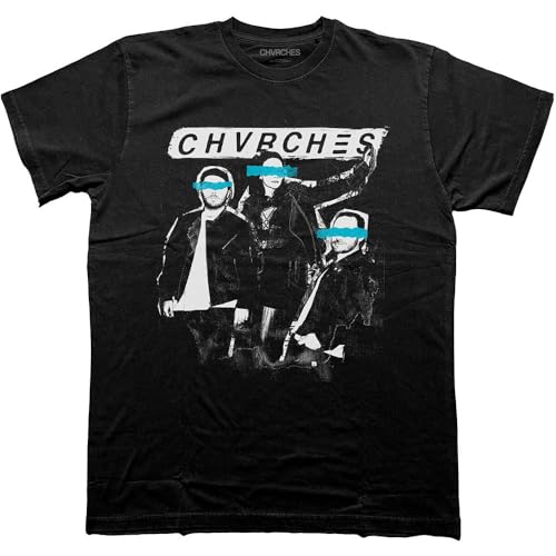 T-shirt Churches Cut Photo Band Logo Rock Off vêtement de musique imprimé à manches courtes