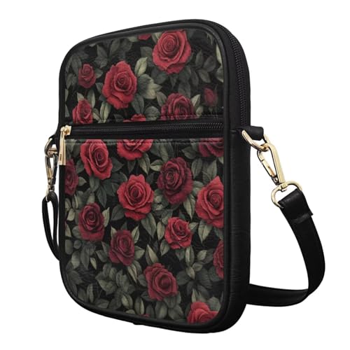 COEQINE Animal Messenger Bags Leather Cell Phone Purse Women Crossbody Bag Messenger Pouch Travel Wallet