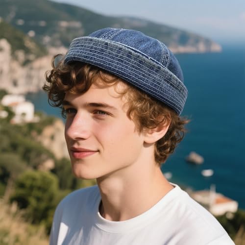 Image of CLAPE Watch Cap Work Beanie Corduroy Docker Leon Brimless Hat Rolled Cuff Harbour Hat