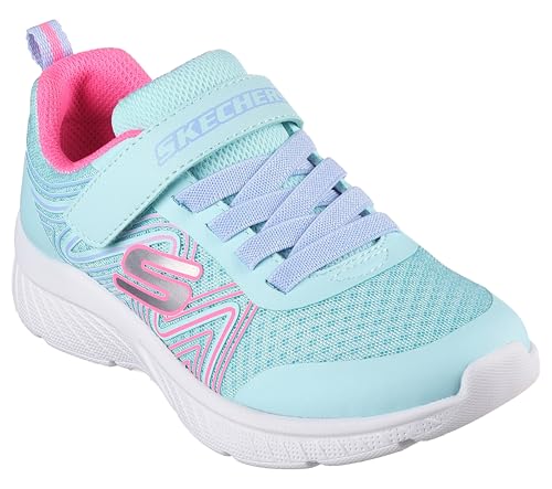 Image of Skechers Girls' Microspec Swirl Sweet | Casual, Lightweight, Machine Washable, Cushioned Insole
