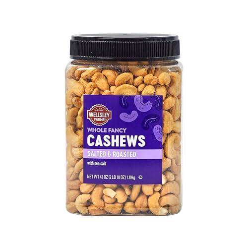 Wellsley Farms Whole Fancy Salted Roasted Whole Cashews, 42 Oz image 3