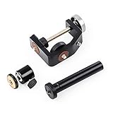 Walimex pro KX-25 Stativ Klemme mit Kugelkopf – Klemmstativ, Blitzklemme, Aluminium, ausziehbare Mittelsäule 12,5-20 cm, für Kamera, LED Leuchten, Halterung für Stativ, Rohr, Platte, Tisch