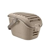 Curver Transportbox für Haustiere, Misty, warmes Grau