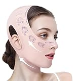 MKVZIYE V Gesichtsmasken, Wiederverwendbare V-Linienmaske,Doppelkinn Entferner Lifting-Maske,V-förmige Lifting Bandage, Doppelkinn Reduzierer für Straffung und Kontur