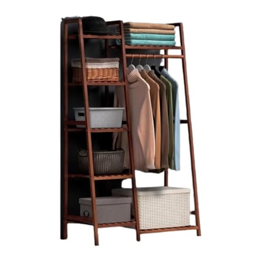 Armoire ouverte en bambou pour organiser les petits espaces sans placards - 2