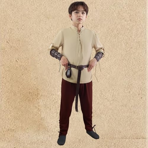 Disfraz medieval infantil pirata con camisa y pantalón miniatura 5