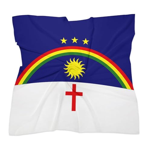 Calculay Flag of Pernambuco Head Scarf, Square Scarf, Hand Towel, Silk Scarf, Shawl, Headscarf, Scarf, Towel 18"x18"3